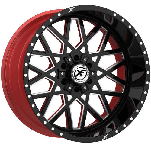 XF Flow XFX-307 24x14 Wheels XFX-N-307241451271397-76GBRWMW - Main Image