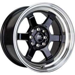 MST Time Attack 15x8 0 Machined Black | 01T-5816-0-BLKL | 2018