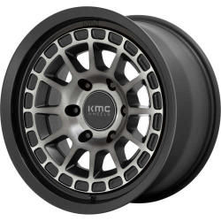 KMC KM719 17x8 35 Black Gray | KM71978062435 | 2024 Toyota Tacoma