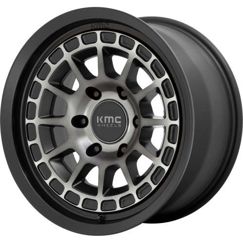 KMC KM719 17x8 35 Black Gray | KM71978062435 | 2024 Toyota Tacoma