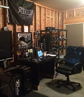 the original Custom Offsets garage in 2013