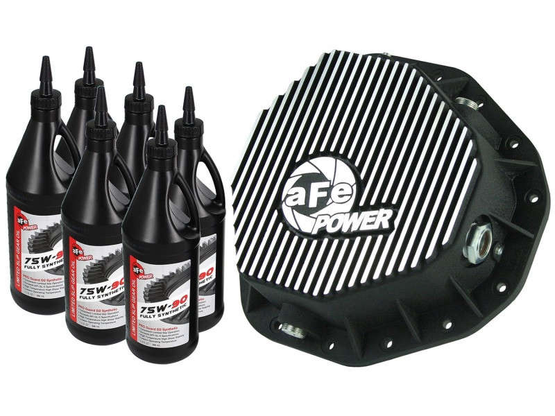 aFe Power Rear Differential Cover, Machined Fins; Pro Series w/ Gear Oil (03-05 Dodge 2500/3500 | L6 5.9L)