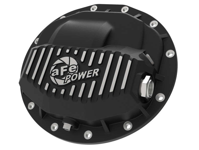 aFe Power Pro Series Front Differential Cover Black w/ Machined Fins (13-18 Ram 2500/3500 | L6 6.7L | V8 5.7L/6.4L)
