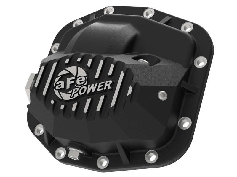 aFe Power Pro Series Front Differential Cover Black w/ Machined Fins (18-24 Jeep Wrangler JL | L4 2.0L | V6 3.6L)