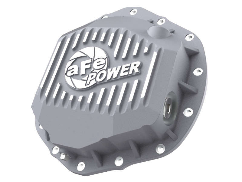 aFe Power Street Series Rear Differential Cover Raw w/ Machined Fins (19-21 RAM 2500/3500 | L6 6.7L | V8 6.4L)