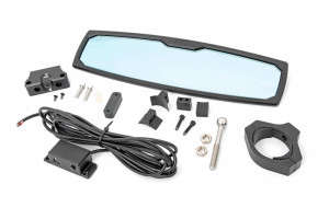 Rough Country UTV Rear View Mirror | Aluminum | 12" | 1.75-2" Mount