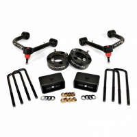 MotoFab 3" Front and 2" Rear Leveling Kit w/ Upper Control Arms (19-24 Chevrolet Silverado/GMC Sierra 1500)