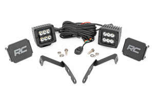 Rough Country LED Ditch Light Kit W/ Spot Beam (07-14 Chevrolet/GMC 1500/2500)