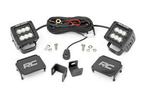 Rough Country Ditch Light Kit Black Series Flood Beam (22-23 Toyota Tundra)
