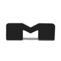 Oracle Lighting Universal Illuminated LED Letter Badges - Matte Black Surface Finish - M