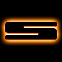 Oracle Lighting Universal Illuminated LED Letter Badges - Matte Black Surface Finish - S