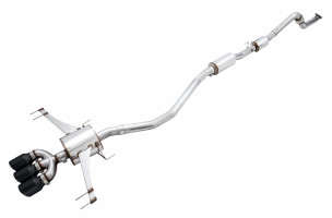 AWE Tuning Touring Edition Exhaust | 3" Diameter | With Front & Mid Pipe | With Triple Diamond Black Tips (17-21 Honda Civic Type R)