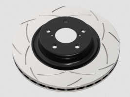 DBA T2 Street Series Slotted Single Front Brake Rotor (17-21 Honda Civic Type-R (FK8) | 5 Lugs)