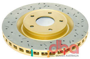 DBA 4000 Series Drilled/Slotted Single Front Rotor (97-12 Chevrolet Corvette C5/C6 | 5 Lugs)