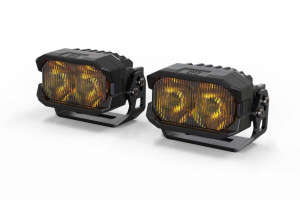 Morimoto 2Banger HXB LED Pods | SAE Wide/Yellow | Pair