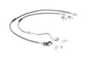 Rough Country Brake Lines | Stainless | FR | 4-8 Inch Lift