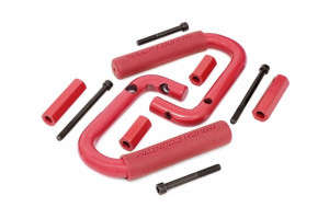 Rough Country Grab Handles | Steel | Front | Red