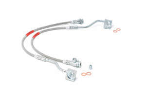 Rough Country Brake Lines | Stainless | Front | 4-6" Lift