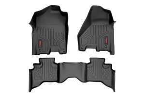Rough Country Floor Mats | Front and Rear | Quad Cab | 12-18 Ram 1500/19-23 1500 Classic
