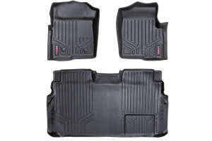 Rough Country Floor Mats | Front and Rear | 2 Ret Hook | 11-14 Ford F-150
