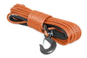Rough Country Synthetic Rope | 3/8 Inch | 85 Ft | Orange