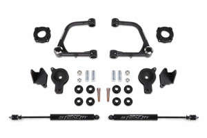 Fabtech 3" Uniball UCA Lift Kit W/ Front Shock Spacers & Rear Air Bag Spacers W/ Rear Stealth Shocks | 22-23 Toyota Tundra 4WD