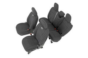 Rough Country Seat Covers | Front and Rear w/ Armrest