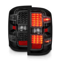 Anzo Tail Light Assembly | Led | Clear/Black | 14-18 Chevy Silverado 1500/15-19 2500HD/3500HD/15-19 GMC Sierra 2500HD/3500HD