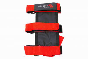 Fishbone Offroad Red Fire Extinguisher Holder for Padded Roll Bar