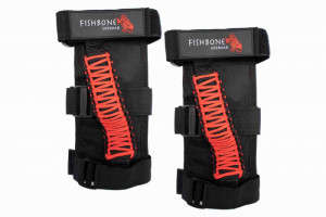 Fishbone Offroad Red ParaCord Grab Handles w/ Three Straps