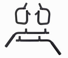 Fishbone Offroad Black Front and Rear Grab Handles | 07-18 Jeep Wrangler JK 4 Door