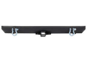 Fishbone Offroad Black Rear Bumper w/ Receiver | 87-06 Jeep Wrangler YJ/ TJ
