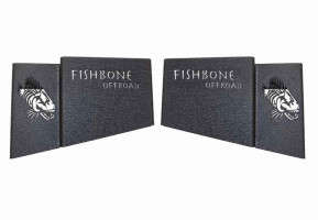 Fishbone Offroad Wheel Well Storage Bins | Black (18-24 Jeep Wrangler JLU | 4 Door)