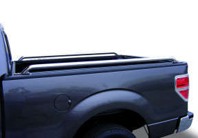 Go Rhino Chrome Stake Pocket Bed Rails | 14-23 Chevy/GMC Silverado/Sierra 1500/2500/3500 HD 
