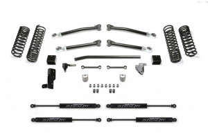 Fabtech 5" Trail System W/ Stealth Shocks (18-23 Jeep Wrangler JL | 4WD | 4 Door) 
