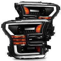 AlphaRex LUXX-Series LED Projector Headlights Black (Set)