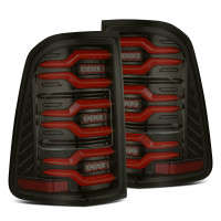 AlphaRex LUXX-Series LED Tail Lights Set | Black-Red