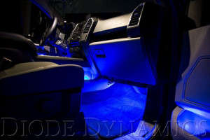 Diode Dynamics Single-Color Blue LED Footwell Kit