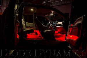 Diode Dynamics Single-Color Red LED Footwell Kit