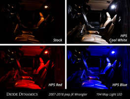 Diode Dynamics Interior LED Kit Stage 1 Red | 07-18 Jeep Wrangler