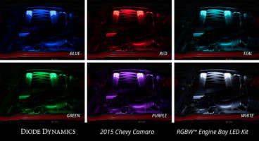 Diode Dynamics RGBW Multicolor Engine Bay LED Kit 2PC Multicolor