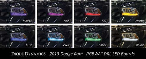 Diode Dynamics DD2014-DIOD LED DRL Light Board | RGBW (13-18 Ram 1500/ ...