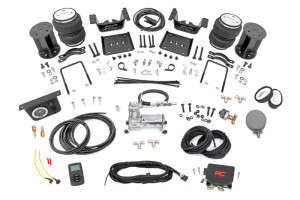 Rough Country Air Spring Kit w/compressor | Wireless Controller | 6-7.5" Lift Kit | 07-18 Chevy Silverado/GMC Sierra 1500
