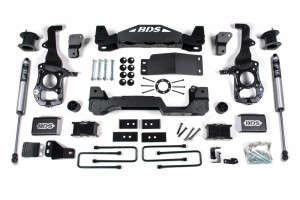 BDS Suspension 4" Lift Kit | 3 Inch Block Kit | Fox 2.0 Performance Series Shocks (21-25 Ford F-150 | 4WD)