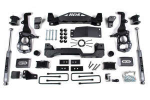 BDS Suspension 6" Lift Kit | 4 Inch Block Kit | NX2 Nitro Series Shocks (21-25 Ford F-150 | 4WD)