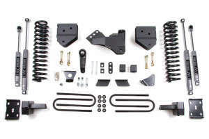 BDS Suspension 4" Lift Kit | Rear Block | NX2 Nitro Series Shocks (11-16 Ford F-250/F-350 Super Duty | 4WD | Diesel)