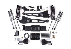 BDS Suspension 6" Lift Kit W/ Radius Arm | FOX 2.0 Performance Series Shocks | For Rear Air Ride (19-24 Ram 2500 | 4WD | Diesel)