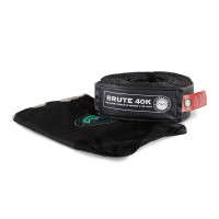 Overland Vehicle Systems Tow Strap 4 X 20in | Gray | W/ Black Ends & Storage Bag