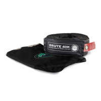 Overland Vehicle Systems Tow Strap 4 X 30 Foot | Gray | W/ Black Ends & Storage Bag