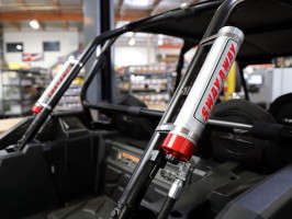 aFe Power Sway-A-Way 3.0 Rear Remote Reservoir Coilover Kit with Compression Adjusters (14-19 Polaris RZR XP 1000 EPS/16-19 RZR XP Turbo EPS)